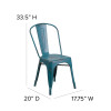 Flash Furniture Distressed Blue-TL Metal Chair, Model# ET-3534-KB-GG 4