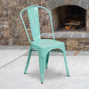 Flash Furniture Mint Green Metal Chair, Model# ET-3534-MINT-GG 2
