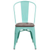 Flash Furniture Mint Green Metal Chair, Model# ET-3534-MINT-WD-GG 5