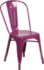 Flash Furniture Purple Metal Chair, Model# ET-3534-PUR-GG