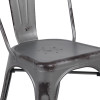 Flash Furniture Distressed Silver Metal Chair, Model# ET-3534-SIL-GG 6
