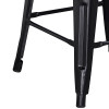 Flash Furniture Distressed Black Metal Stool, Model# ET-BT3503-24-BK-GG 5