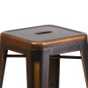 Flash Furniture Distressed Copper Metal Stool, Model# ET-BT3503-24-COP-GG 6