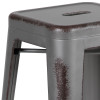 Flash Furniture 24"H Distressed Silver Stool, Model# ET-BT3503-24-SIL-GG 4