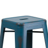 Flash Furniture Distressed Blue Metal Stool, Model# ET-BT3503-30-AB-GG 6