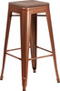 Flash Furniture 30" Copper No Back Metal Stool, Model# ET-BT3503-30-POC-WD-GG