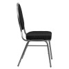 Flash Furniture HERCULES Series Black Fabric Banquet Chair, Model# FD-C04-SILVERVEIN-S076-GG 7