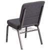 Flash Furniture HERCULES Series Dark Gray Fabric Church Chair, Model# FD-CH02185-SV-DKGY-BAS-GG 5