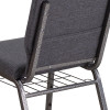 Flash Furniture HERCULES Series Dark Gray Fabric Church Chair, Model# FD-CH02185-SV-DKGY-BAS-GG 6