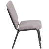 Flash Furniture HERCULES Series Gray Dot Fabric Church Chair, Model# FD-CH02185-SV-GYDOT-GG 4