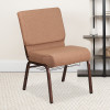 Flash Furniture HERCULES Series Caramel Fabric Church Chair, Model# FD-CH0221-4-CV-BN-BAS-GG 2