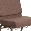 Flash Furniture HERCULES Series Brown Dot Fabric Church Chair, Model# FD-CH0221-4-GV-BNDOT-BAS-GG 6