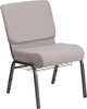 Flash Furniture HERCULES Series Gray Dot Fabric Church Chair, Model# FD-CH0221-4-SV-GYDOT-BAS-GG