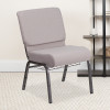 Flash Furniture HERCULES Series Gray Dot Fabric Church Chair, Model# FD-CH0221-4-SV-GYDOT-BAS-GG 2