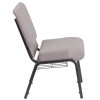 Flash Furniture HERCULES Series Gray Dot Fabric Church Chair, Model# FD-CH0221-4-SV-GYDOT-BAS-GG 7