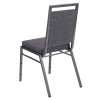 Flash Furniture HERCULES Series Dark Gray Fabric Banquet Chair, Model# FD-LUX-SIL-DKGY-GG 5