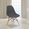 Flash Furniture Elon Series Gray Fabric/Wood Chair, Model# FH-130-DCV1-FC100-GG 2