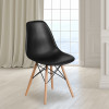 Flash Furniture Elon Series Black Plastic/Wood Chair, Model# FH-130-DPP-BK-GG 2