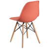 Flash Furniture Elon Series Peach Plastic/Wood Chair, Model# FH-130-DPP-PE-GG 3