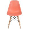 Flash Furniture Elon Series Peach Plastic/Wood Chair, Model# FH-130-DPP-PE-GG 5