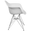 Flash Furniture Alonza Series White Plastic/Chrome Chair, Model# FH-132-CPP1-WH-GG 7