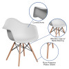 Flash Furniture Alonza Series White Plastic/Wood Chair, Model# FH-132-DPP-WH-GG 3