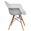 Flash Furniture Alonza Series White Plastic/Wood Chair, Model# FH-132-DPP-WH-GG 7