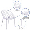 Flash Furniture Specter Series Clear Stacking Side Chair, Model# FH-156-APC-GG 5