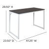 Flash Furniture Rustic Gray Commercial Desk, Model# GC-GF156W-12-GRY-GG 4