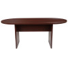 Flash Furniture 6FT Mahogany Conference Table, Model# GC-TL1035-MHG-GG 7