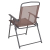 Flash Furniture Nantucket 6PC Brown Patio Set & Umbrella, Model# GM-202012-BRN-GG 4