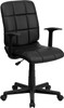 Flash Furniture Black Mid-Back Task Chair, Model# GO-1691-1-BK-A-GG
