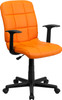 Flash Furniture Orange Mid-Back Task Chair, Model# GO-1691-1-ORG-A-GG