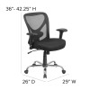 Flash Furniture HERCULES Series Black 400LB Mid-Back Chair, Model# GO-2032-GG 5