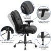 Flash Furniture HERCULES Series Black 400LB Mid-Back Chair, Model# GO-2132-LEA-GG 4