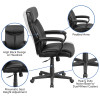 Flash Furniture Black High Back Leather Chair, Model# GO-2196-1-GG 4