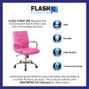 Flash Furniture Pink Mid-Back Vinyl Chair, Model# GO-2240-PK-GG 3