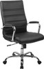 Flash Furniture Black High Back Leather Chair, Model# GO-2286H-BK-GG