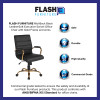 Flash Furniture Black Mid-Back Leather Chair, Model# GO-2286M-BK-GLD-GG 3