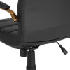 Flash Furniture Black Mid-Back Leather Chair, Model# GO-2286M-BK-GLD-GG 7