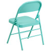 Flash Furniture HERCULES COLORBURST Series Tantalizing Teal Folding Chair, Model# HF3-TEAL-GG 5