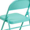 Flash Furniture HERCULES COLORBURST Series Tantalizing Teal Folding Chair, Model# HF3-TEAL-GG 6