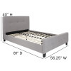 Flash Furniture Tribeca Full Platform Bed-Light Gray, Model# HG-26-GG 3