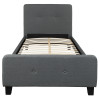 Flash Furniture Tribeca Twin Platform Bed-Dark Gray, Model# HG-29-GG 4