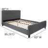 Flash Furniture Tribeca Queen Platform Bed-Dark Gray, Model# HG-31-GG 3