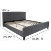 Flash Furniture Tribeca King Platform Bed-Dark Gray, Model# HG-32-GG 3