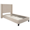 Flash Furniture Riverdale Twin Platform Bed-Beige, Model# HG-33-GG