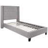 Flash Furniture Riverdale Twin Platform Bed-Light Gray, Model# HG-41-GG
