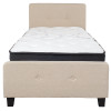 Flash Furniture Tribeca Twin Platform Bed Set-Beige, Model# HG-BM-17-GG 4