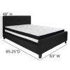 Flash Furniture Tribeca Queen Platform Bed Set-Black, Model# HG-BM-23-GG 3